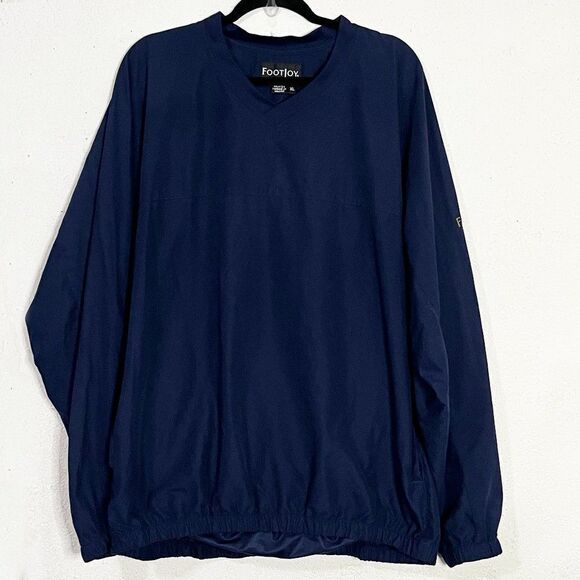 FootJoy Dark Blue Golf Pullover Windbreaker Rain Jacket Size XL NWOT‎ - Picture 1 of 11
